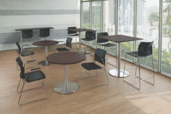 OfficeSource Conference/Multi-Purpose Tables 48" Round Top -COE DISTRIBUTING Shop pr per plt48res 01pltrb2328bruenvironment 29631.1643900793