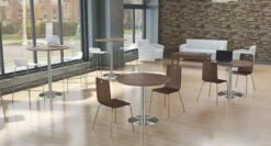 OfficeSource Conference/Multi-Purpose Tables 48" Round Top -COE DISTRIBUTING Shop pr per plt48rmw 05pltrb2328bruenvironment 38623.1643900793