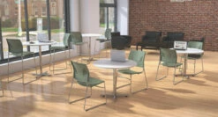 OfficeSource Conference/Multi-Purpose Tables 48" Round Top -COE DISTRIBUTING Shop pr per plt48rwh 01pltxbm33chrmenvironment 59925.1643900793