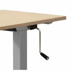 OfficeSource | StandUp Standing Desk Collection | Crank Lift Base - 58"W X 29.5"D -COE DISTRIBUTING Shop pr per pltcrkb60wf30si 01crank lift 63407.1676560639