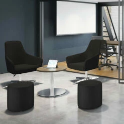 OfficeSource OS Reception Tables Coffee Height Round Base -COE DISTRIBUTING Shop pr per pltrb2319bru 01environment 16971.1655148022