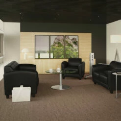 OfficeSource OS Reception Tables Coffee Height Round Base -COE DISTRIBUTING Shop pr per pltrb2319bru 02environment 29394.1655148022