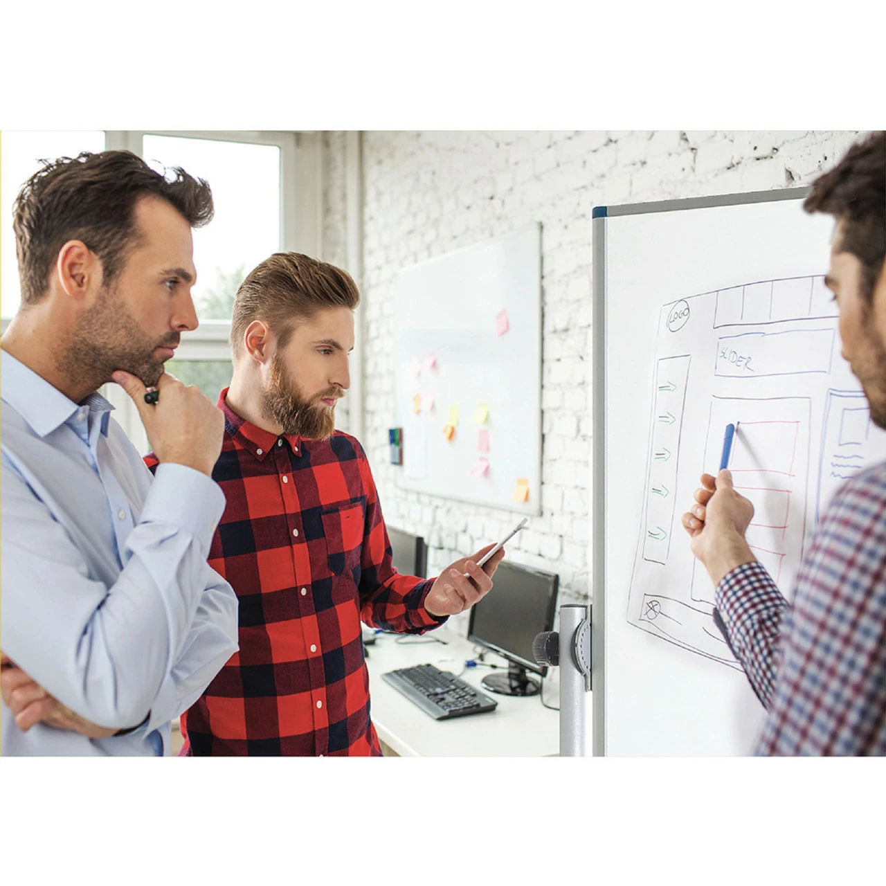 OfficeSource ViZual Collection Dry-Erase Mobile Revolving Easel - 48" X 72" 11 OfficeSource ViZual Collection Dry-Erase Mobile Revolving Easel - 48" X 72" - Image 9