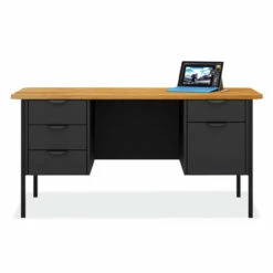 Teacher's Double Hanging Pedestal Desk - 72"W X 30"D