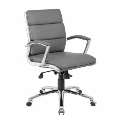 OfficeSource | Merak | Executive Mid Back With Chrome Frame -COE DISTRIBUTING Shop pr1 nor 1505chmgry 82892.1701453222