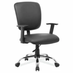 OfficeSource | Task Force | Mid Back Task Chair With Chrome Base