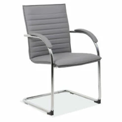 OfficeSource | Ridge | Sled Based Guest Chair With Chrome Frame