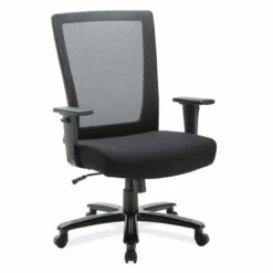 OfficeSource | Big & Tall | Big & Tall High Back Chair With Black Frame