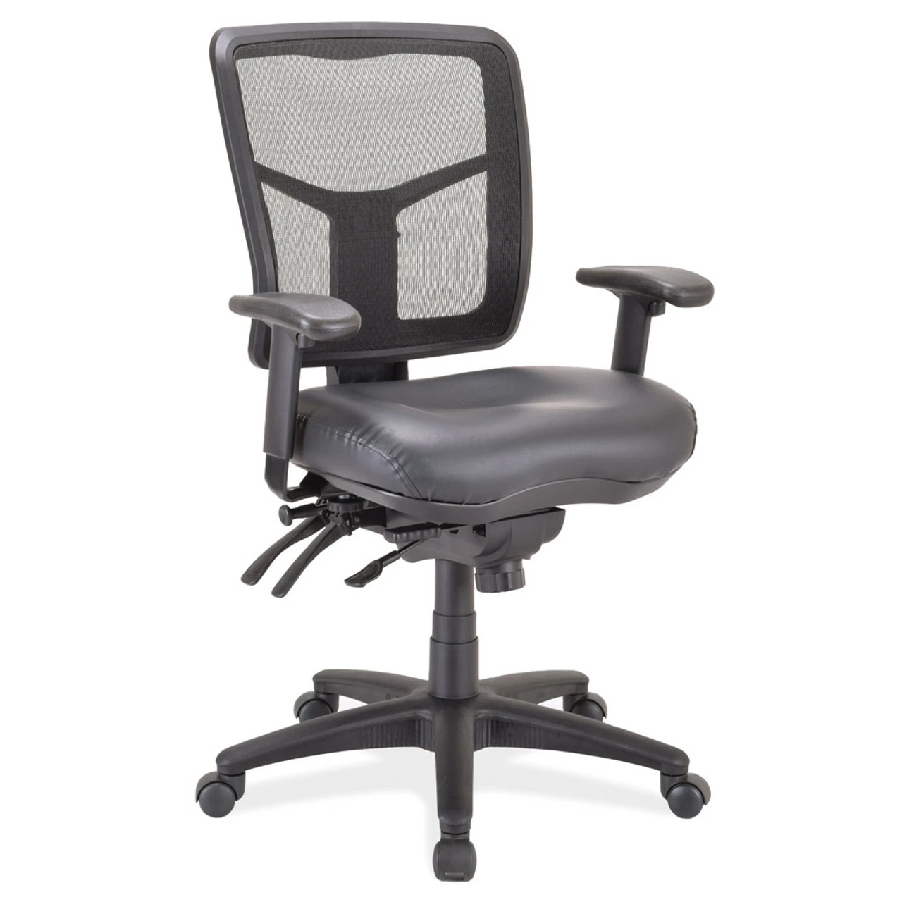 OfficeSource CoolMesh Collection Multi Function, Mid Back Chair With Seat Slider And Black Frame 4 OfficeSource CoolMesh Collection Multi Function, Mid Back Chair With Seat Slider And Black Frame - Image 2