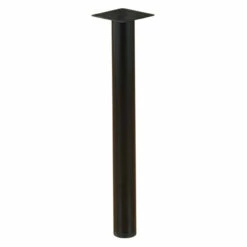 OfficeSource | OS Laminate | Metal Leg For Bullet Tops - Black