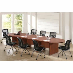 OfficeSource | OS Laminate Conference Tables | Expandable Racetrack Conference Table With Slab Base - 16' -COE DISTRIBUTING Shop pr1 per plc16chenvironment 09616.1643057295