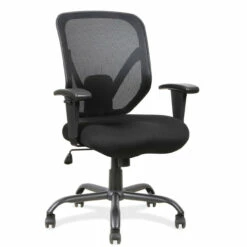OfficeSource | OS Big & Tall | Big & Tall Mesh Task Chair With Black Steel Heavy Duty Base