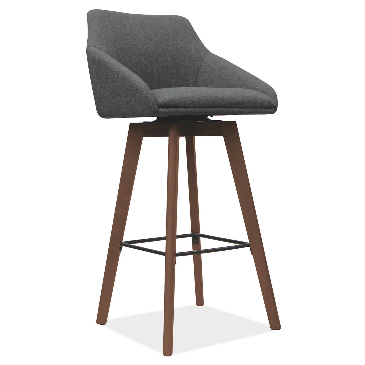 OfficeSource | Arbor | Swivel Stool With Brown Wood Legs 3 OfficeSource | Arbor | Swivel Stool With Brown Wood Legs
