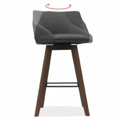 OfficeSource | Arbor | Swivel Stool With Brown Wood Legs 10 OfficeSource | Arbor | Swivel Stool With Brown Wood Legs -COE DISTRIBUTING Shop qia 11871fgr 10 71721.1661886724