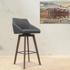 OfficeSource | Arbor | Swivel Stool With Brown Wood Legs 13 OfficeSource | Arbor | Swivel Stool With Brown Wood Legs -COE DISTRIBUTING Shop qia 11871fgr 12 94661.1661886769