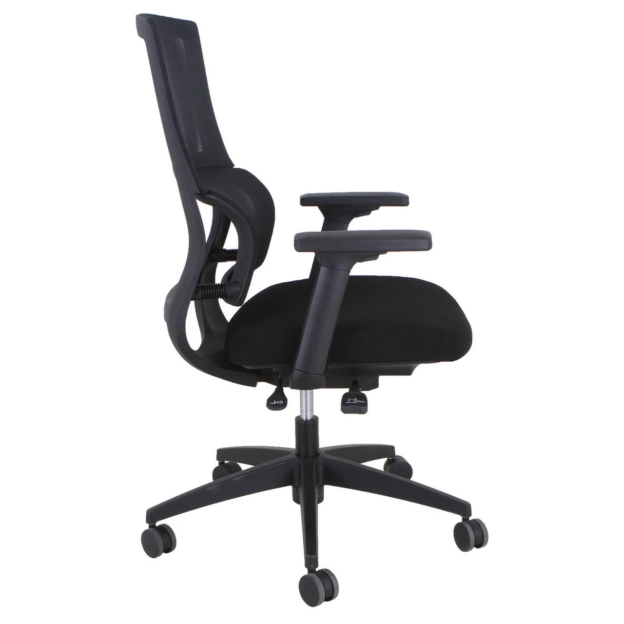 OfficeSource Curve Collection High Back, Mesh Task Chair With Black Frame 4 OfficeSource Curve Collection High Back, Mesh Task Chair With Black Frame - Image 2
