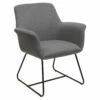 OfficeSource Bolster Collection Mid Back Guest Chair With Metal Sled Base -COE DISTRIBUTING Shop qia 12885fgr 01 07977.1641826018