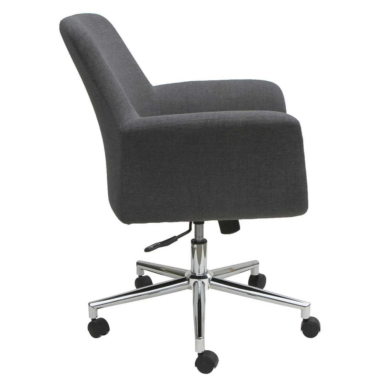 OfficeSource Bolster Collection Mid Back Swivel Chair With 5 Star Chrome Base 4 OfficeSource Bolster Collection Mid Back Swivel Chair With 5 Star Chrome Base - Image 2