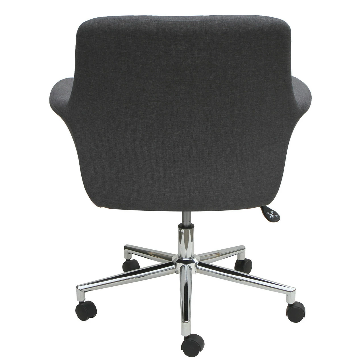 OfficeSource Bolster Collection Mid Back Swivel Chair With 5 Star Chrome Base 5 OfficeSource Bolster Collection Mid Back Swivel Chair With 5 Star Chrome Base - Image 3
