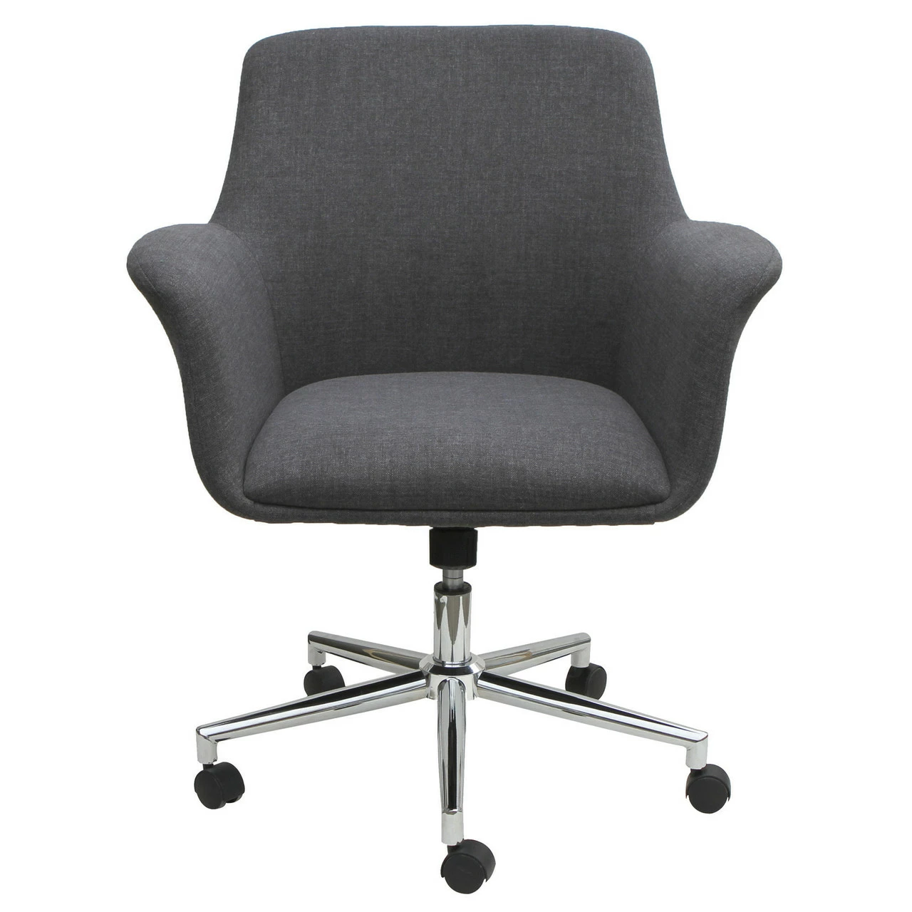 OfficeSource Bolster Collection Mid Back Swivel Chair With 5 Star Chrome Base 6 OfficeSource Bolster Collection Mid Back Swivel Chair With 5 Star Chrome Base - Image 4